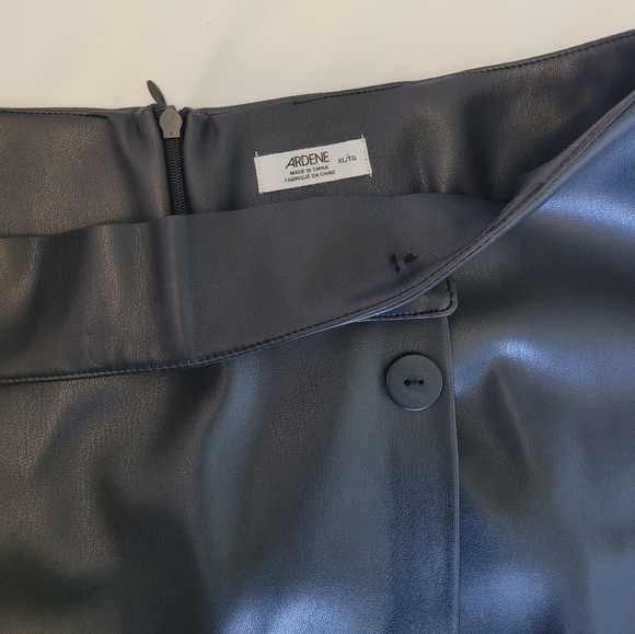 Ardene xl black vegan leather wrap skirt - Picture 6 of 6